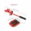 ⁦Kit De Transport Meuble Déménagement Glissière Roulettes⁩ - الصورة ⁦4⁩
