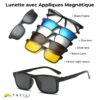 ⁦Monture Optique avec Appliques Magnétique 2296A - إطار بصري⁩ - الصورة ⁦3⁩