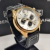 ⁦Montre Benyar - Chronograph en Cuir doré⁩ - الصورة ⁦3⁩