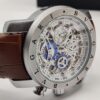 ⁦Montre BVLG - Chronograph en cuir marron⁩ - الصورة ⁦4⁩