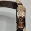 ⁦Montre PP - Chrono bracelet en cuir Marron doré⁩ - الصورة ⁦5⁩