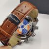 ⁦Montre BVLG - Chronograph en cuir marron⁩ - الصورة ⁦3⁩