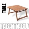 ⁦Table basse rabattable pour plage et pique-nique⁩ - الصورة ⁦2⁩