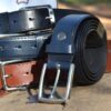 ⁦Ceinture en cuir véritable B2:Bleu⁩ - الصورة ⁦2⁩