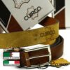 ⁦Pack Ceintures en cuir véritables Marron + Noire⁩ - الصورة ⁦5⁩
