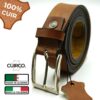 ⁦Pack Ceintures en cuir véritables Marron + Noire⁩ - الصورة ⁦3⁩