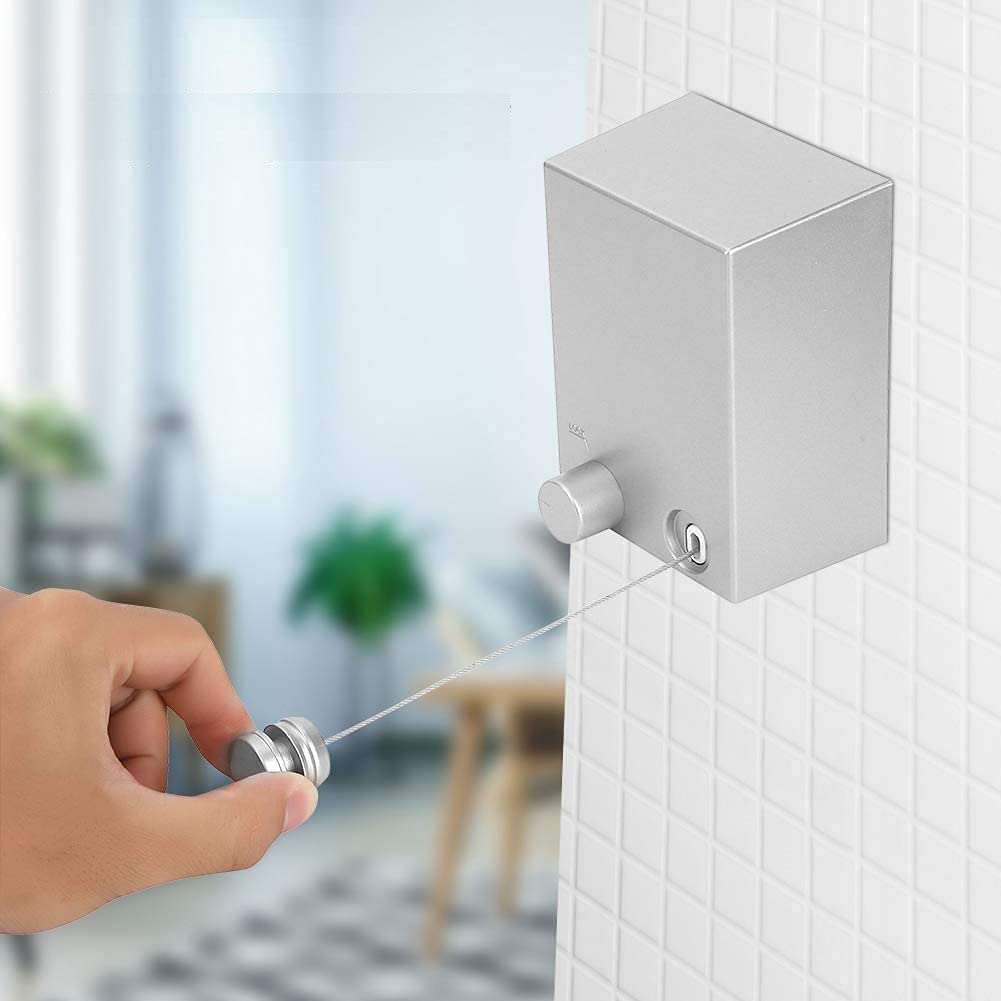 حبل تعليق الملابس المبللة 4.5 متر Corde à linge rétractable - الصورة 5