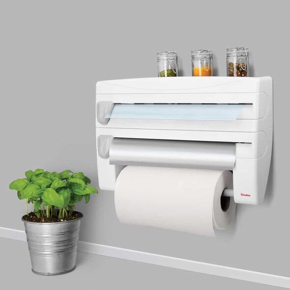 موزع لفات الرولز للمطبخ للمناديل الورقة وورق الألمنيوم أو أوراق الطهي Distributeur de papiers aluminium et cuisson