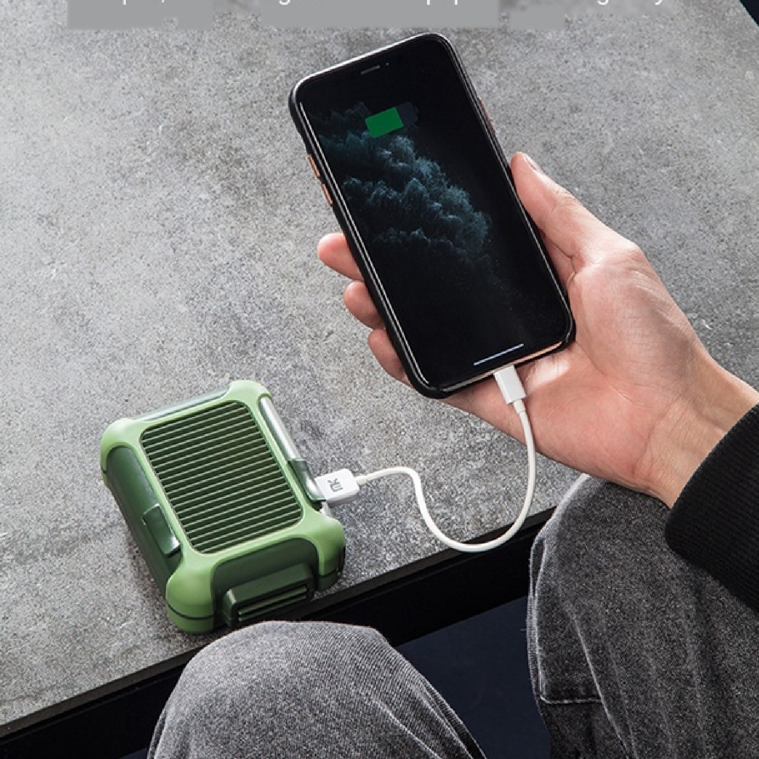 Mini Ventilateur et PowerBank - مروحة كهربائية محمولة مزودة بشاحن الهاتف - الصورة 2