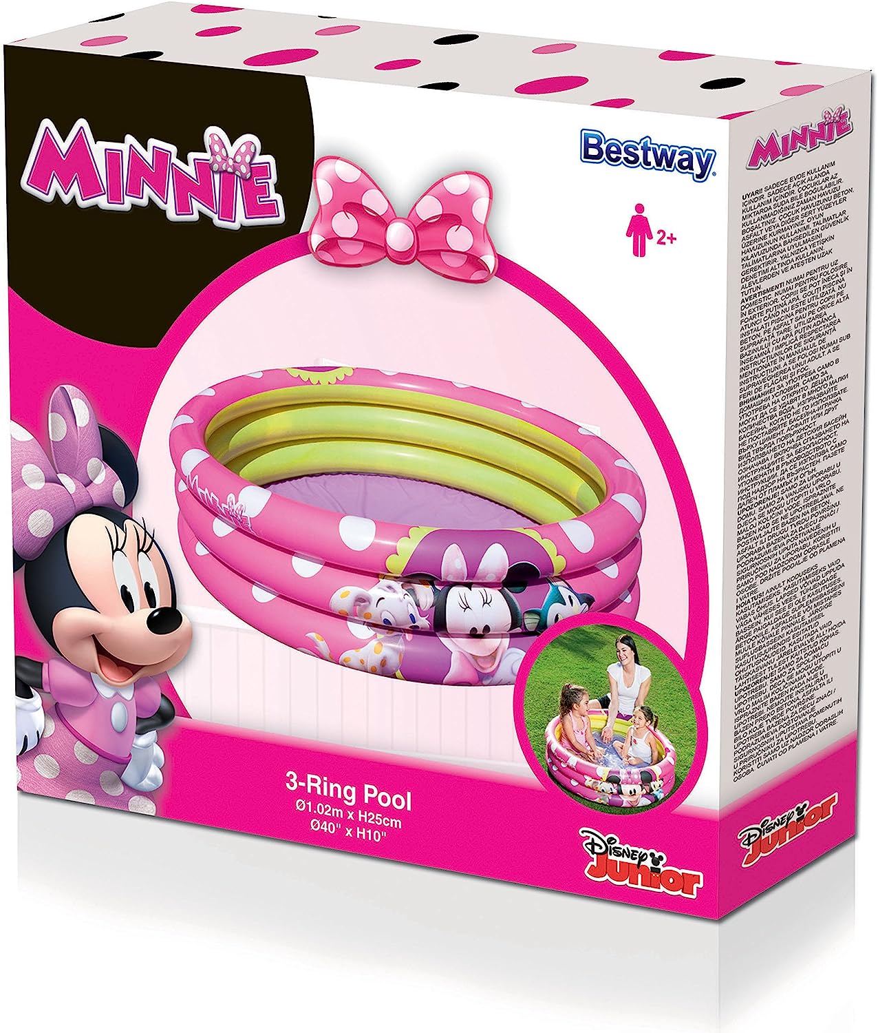 حوض السباحة للبنات قابل للنفخ Piscine Gonflable pour fillettes 102 x 30cm - الصورة 3