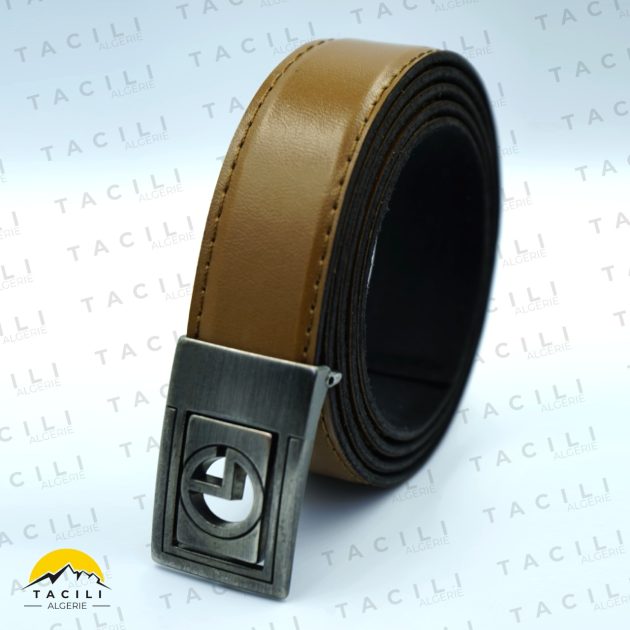 Ceinture classique pour homme marron C02MF حزام كلاسيكي للرجال لون بني