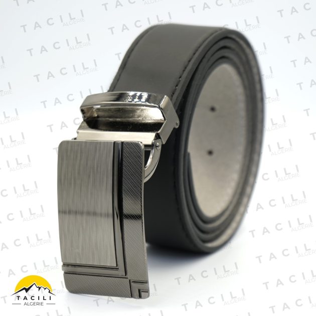 Ceinture classique pour homme noir C10N حزام كلاسيكي للرجال لون أسود