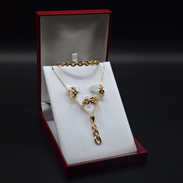 Parure en plaqué or 4 Pièces - P07