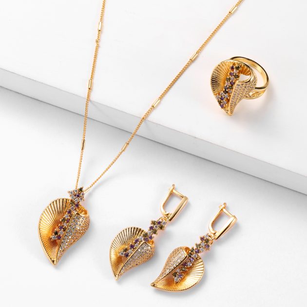 Parure 3 Pcs - Plaqué Or G816