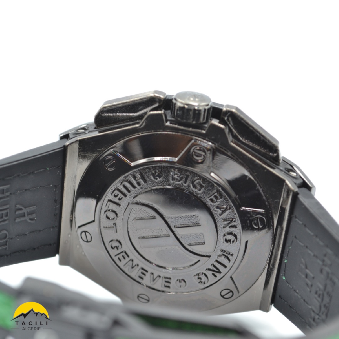 Montre HBL – Chronographe bracelet Vert Noir - الصورة 4