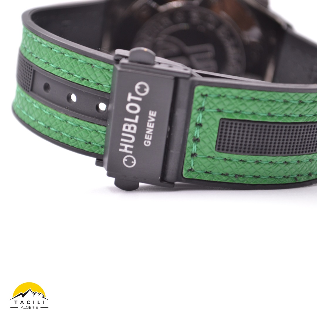 Montre HBL – Chronographe bracelet Vert Noir - الصورة 3