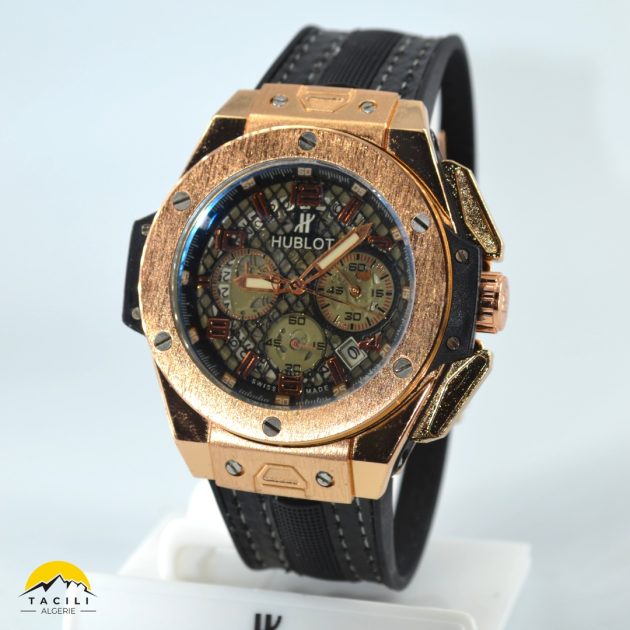 Montre HBL – Chronographe bracelet Noir Doré