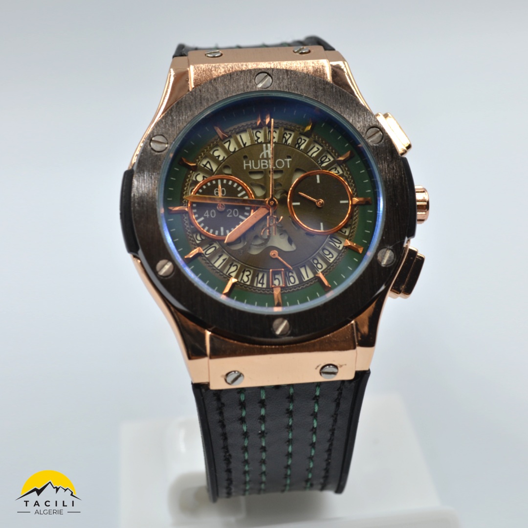 Montre HBL – Chronographe bracelet Noir Doré V