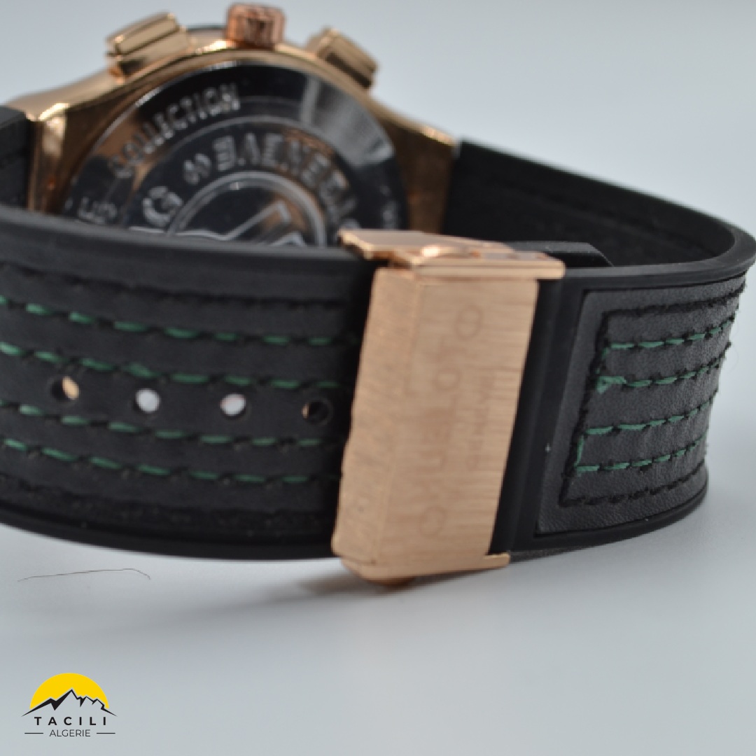 Montre HBL – Chronographe bracelet Noir Doré V - الصورة 4