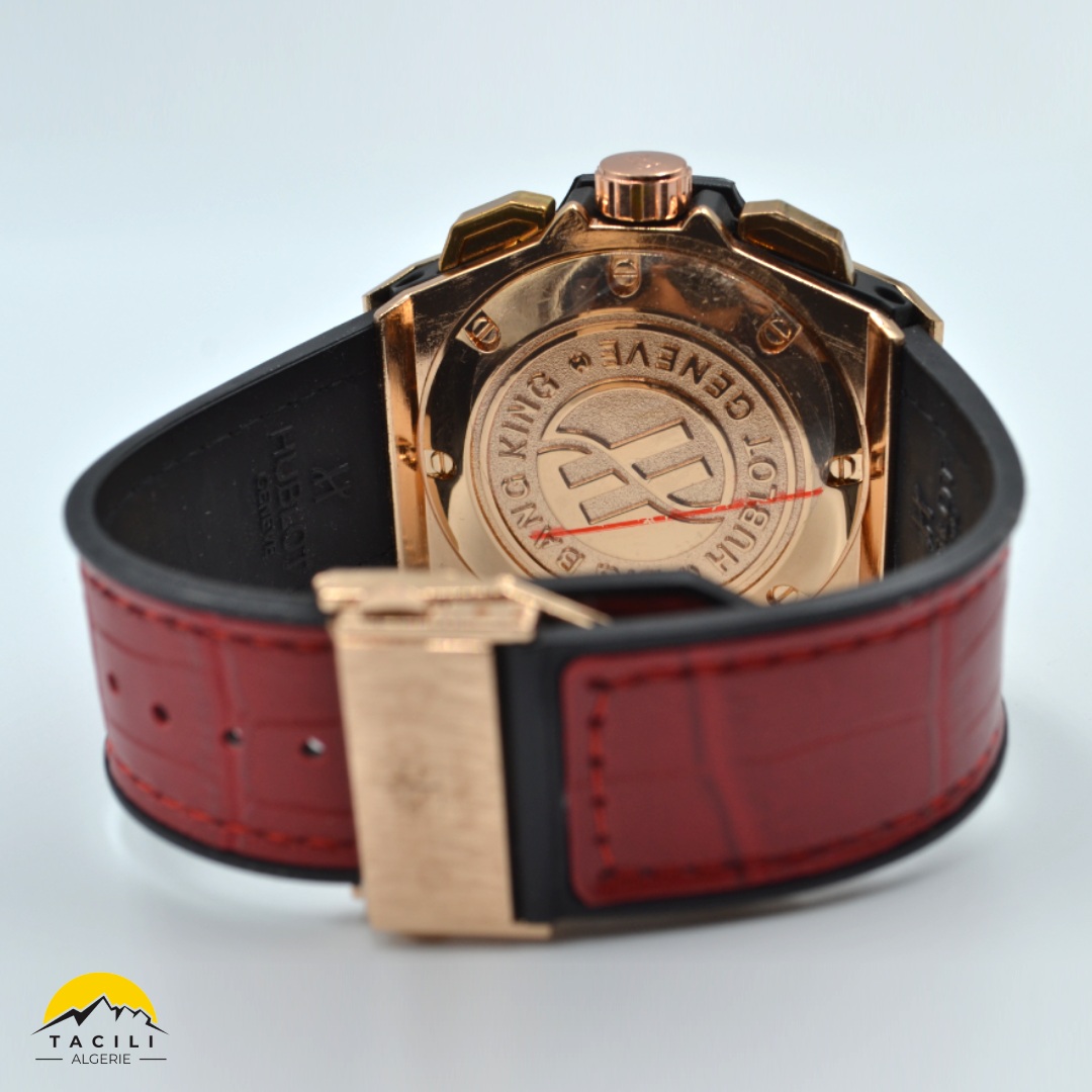 Montre HBL – Chronographe bracelet Rouge - الصورة 4