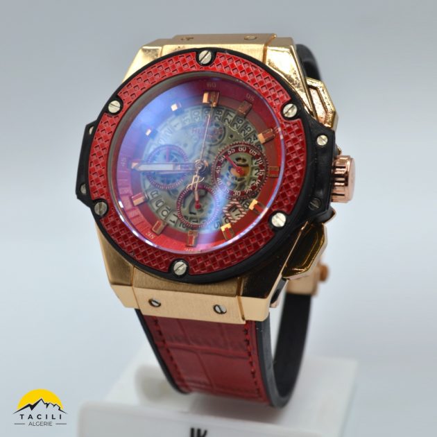 Montre HBL – Chronographe bracelet Rouge