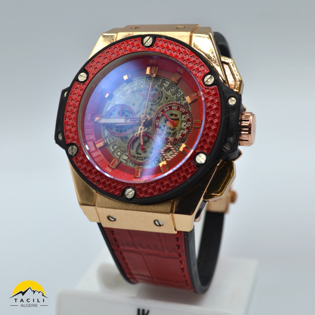 Montre HBL – Chronographe bracelet Rouge