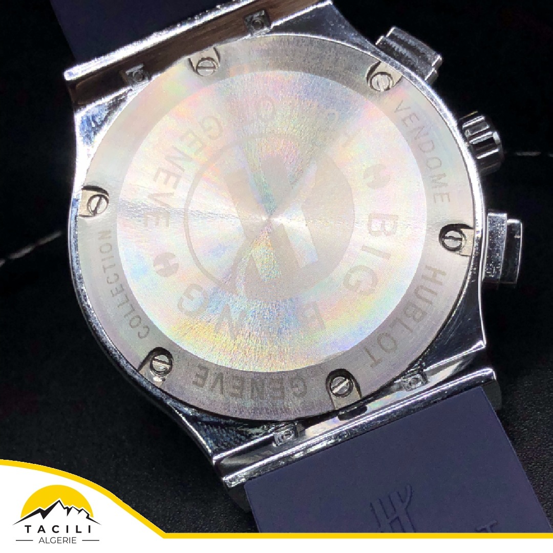 Montre HBL- Silicone Chronographe Bleu - الصورة 4