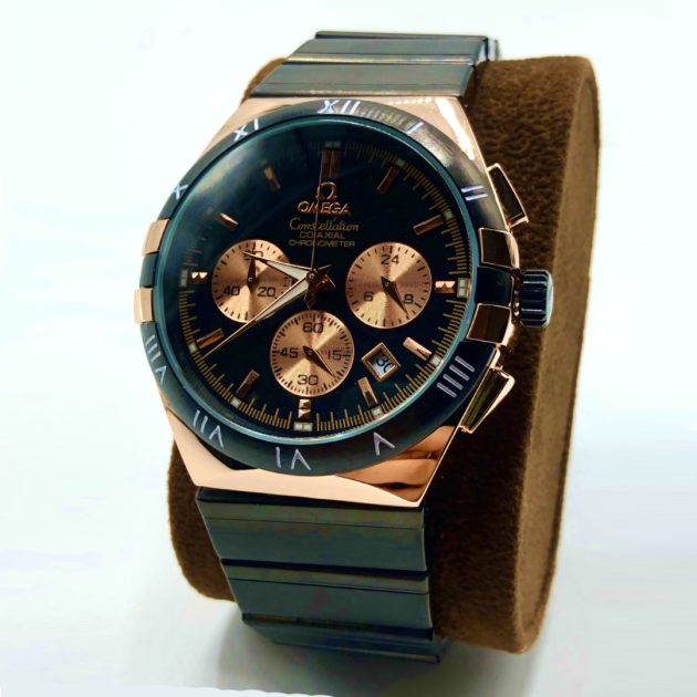 Montre OMG - Acier Inoxydable Noire-Doré