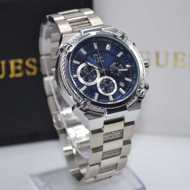 Montre GU - Chronographe acier Bleu