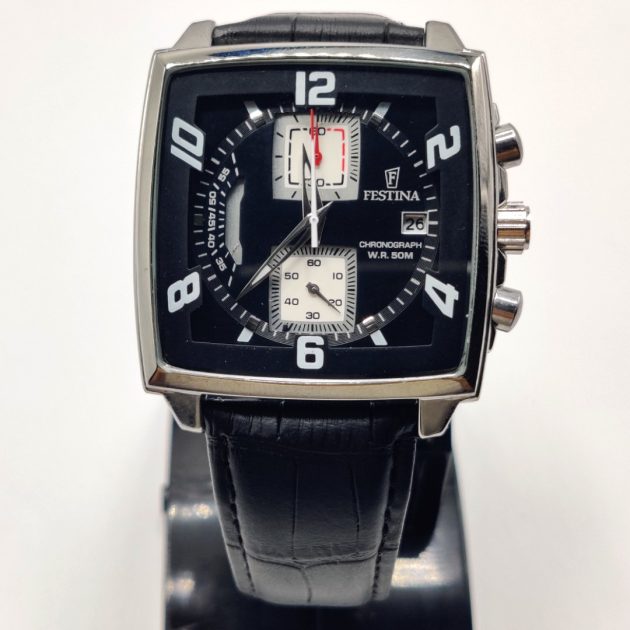 Montre FST - Chronograph Cuir Noir