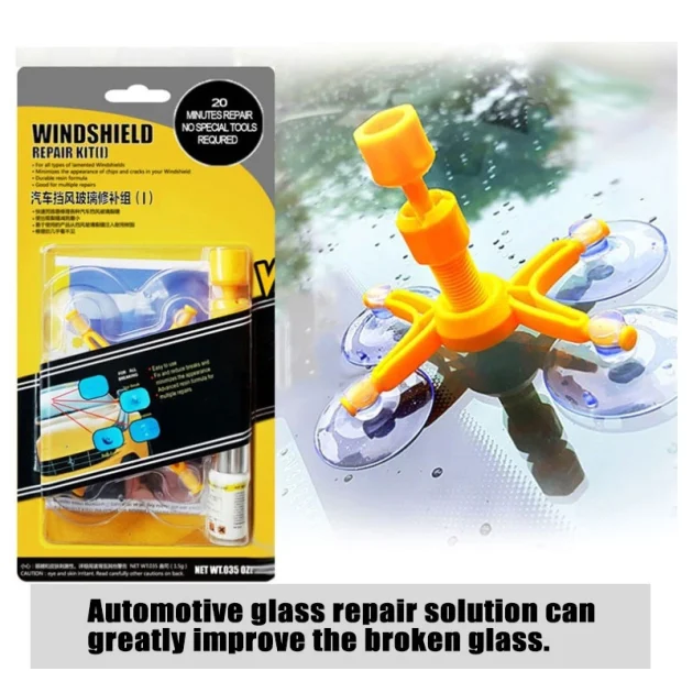 Kit réparation fissures des vitres - أداة تصليح كسر الزجاج