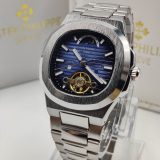 Montre PP - Automatique Tourbillon en Acier - Bleu