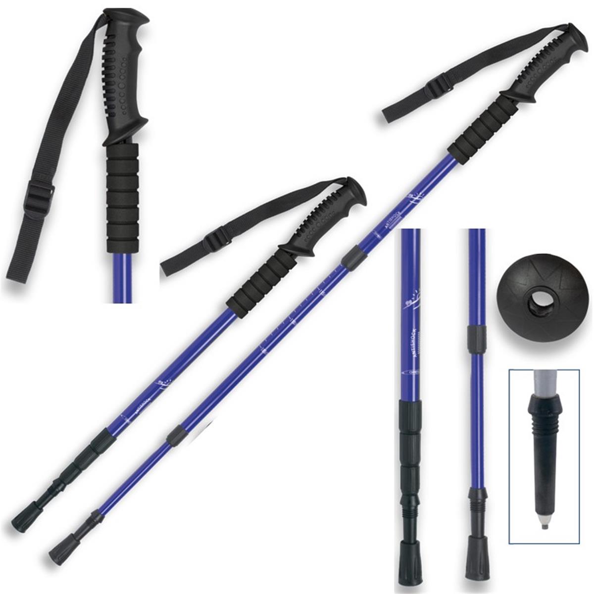 Bâton de randonnée télescopique en aluminium - الصورة 2