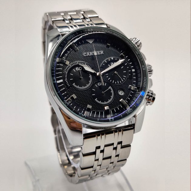 Montre CRT - Chrono bracelet en cuir - Acier