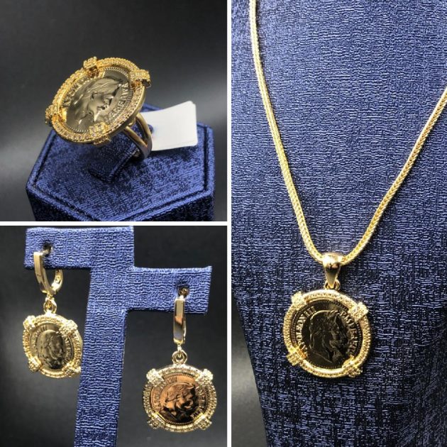 Parure 3 Pcs - Plaqué Or Luisa-2 G643