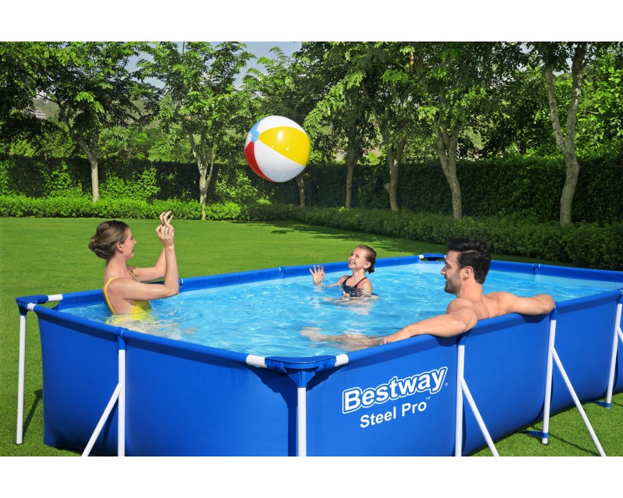 Piscine Bestway rectangle Steel Pro 4M x 2.1M avec pompe - الصورة 4